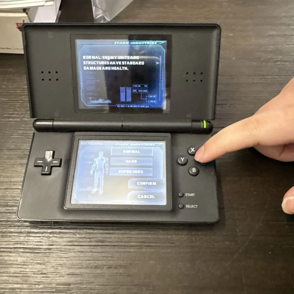 Nintendo DS Lite Handheld Onix Black Tested & Working